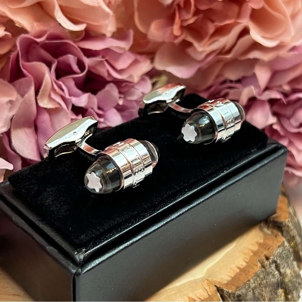 Montblanc Bullet Shape with Floating Star Emblem Cufflinks - Picture 14 of 17